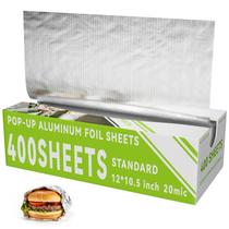 Folhas de alumínio SZZJKJ 400 unidades, pesadas, 30 cm x 27 cm