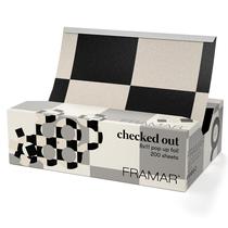 Folhas de cabelo FRAMAR Checked Out de 8 x 11 polegadas para realçar 200 mL Folhas de cabelo FRAMAR Checked Out de 8 x 11 polegadas para realçar 200 mL