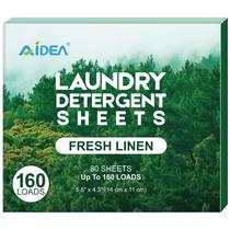 Folhas de detergente para roupa AIDEA Fresh Linen 160 lavagens
