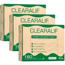 Folhas de detergente para roupa CLEARALIF 480 Loads Unperfumed x3