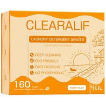 Folhas de detergente para roupa CLEARALIF Até 160 cargas Amber Dusk