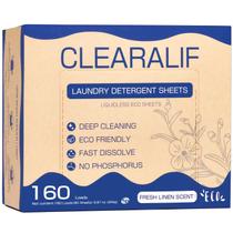 Folhas de detergente para roupa CLEARALIF até 160 cargas