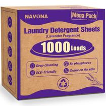 Folhas de Detergente para Roupa Navona 1000 Lavagens Lavanda Folhas de Detergente para Roupa Navona 1000 Lavagens Lavanda
