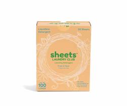 Folhas de detergente para roupa SHEETS LAUNDRY CLUB 50