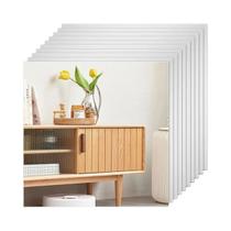 Folhas De Espelho Autoadesivas Flexíveis 10 20 30 Peças Adesivos De Parede Não Vidro DIY Para