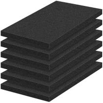 Folhas de espuma MYFAMIREA 16x12x2,5 cm de alta densidade 6 unidades pretas Folhas de espuma MYFAMIREA 16x12x2,5 cm de alta densidade 6 unidades pretas