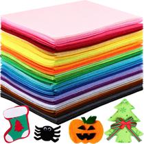 Folhas de feltro Reginary 120 peças 30x20cm, 40 cores variadas, artesanato Folhas de feltro Reginary 120 peças 30x20cm, 40 cores variadas, artesanato