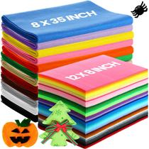 Folhas de feltro Reginary 120 peças 30x20cm e 20,5x90cm 40 cores