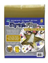 Folhas de filme retrátil Grafix, 21 x 28 cm, metálicas, pacote com 15