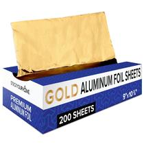 Folhas de folha de alumínio, pacote com 200 x 9 x 27 cm para uso doméstico e em restaurantes