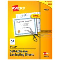 Folhas de laminação Avery Clear 9x12cm Permanent 500 Sheets