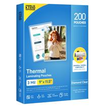 Folhas de laminação KTRIO 9x11,5", pacote de 3 mil e 200 para laminador