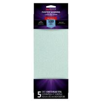 Folhas de lixa 3M Pro Grade Precision Faster 100 Grit, pacote com 5