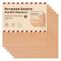 Folhas de madeira a laser ROBOTIME, pacote com 6, 3 mm, 30,5 x 30,5 cm, madeira compensada alegre Folhas de madeira a laser ROBOTIME, pacote com 6, 3 mm, 30,5 x 30,5 cm, madeira compensada alegre