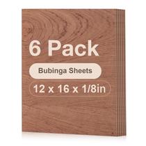 Folhas de madeira compensada ROBOTIME Bubinga 3mm 30x42cm para corte a laser