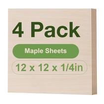 Folhas de madeira ROBOTIME Maple Plywood 6 mm 30 x 30 cm, pacote com 4 Folhas de madeira ROBOTIME Maple Plywood 6 mm 30 x 30 cm, pacote com 4