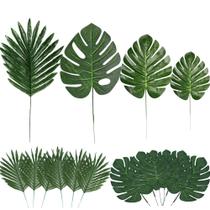 Folhas de palmeira artificiais LOMIRO 60 unidades com caules falsos para decoração