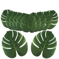 Folhas de palmeira artificiais Our Warm 24 unidades de decoração tropical de 35 x 29 cm Folhas de palmeira artificiais Our Warm 24 unidades de decoração tropical de 35 x 29 cm