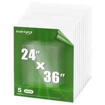 Folhas de PET/acrílico EASBriight, pacote com 5, 24x36x1mm, transparentes