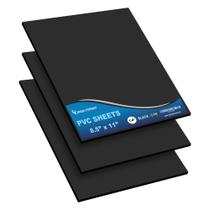 Folhas de plástico de PVC expandido de mega formato 8,5 x 11 polegadas, 6 mm, pacote com 3 unidades, preto Folhas de plástico de PVC expandido de mega formato 8,5 x 11 polegadas, 6 mm, pacote com 3 unidades, preto