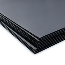 Folhas de Plástico Ondulado Flipside 51x71 cm Preto Pacote com 10 Folhas de Plástico Ondulado Flipside 51x71 cm Preto Pacote com 10