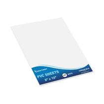 Folhas de plástico: PVC expandido de mega formato, 10x10cm, 3 mm de espessura, branco