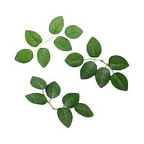 Folhas De Rosa Artificiais Verdejantes 10 30 50pcs Folhas De Flor De Rosa Falsas Para Artesanato DIY