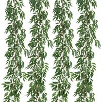 Folhas de salgueiro artificial Vine da RECUTMS, pacote com 4, 172 cm Folhas de salgueiro artificial Vine da RECUTMS, pacote com 4, 172 cm