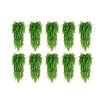 Folhas De Samambaia Artificial Realista, Folhagem Persa Pendente, Decoração Verde Para Interiores,