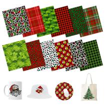 Folhas de transferência de tinta de sublimação HTVSTD 12x25 cm, pacote com 12