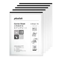 Folhas de transporte para documentos Plustek tamanho A4/Letter, pacote com 5 Folhas de transporte para documentos Plustek tamanho A4/Letter, pacote com 5