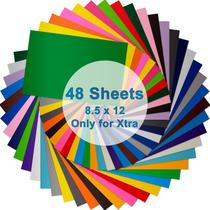 Folhas de vinil LOPASA 48 cores 22 x 30 cm adesivas Folhas de vinil LOPASA 48 cores 22 x 30 cm adesivas