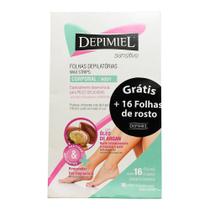 Folhas Depilatorias Corpo Depimiel Sensitive 16 Folhas