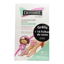 Folhas Depilatórias Corporal Sensitive Óleo Argan Depimiel