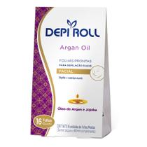 Folhas Depilatórias Faciais DepiRoll - Argan