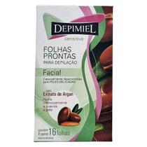 Folhas Depilatórias Facial Sensitive Óleo de Argan - Depimiel