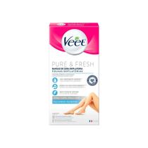 Folhas Depilatórias Veet Cera Fria Peles Sensíveis 12 uni Folhas Depilatórias Veet Cera Fria Peles Sensíveis 12 uni