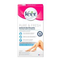 Folhas Depilatórias Veet Pure & Fresh Pernas e Corpo 12 Unidades Folhas Depilatórias Veet Pure & Fresh Pernas e Corpo 12 Unidades