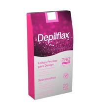 Folhas Depilflax para Design de Sobrancelha Rosa Mosqueta + Vit E 20 Unid