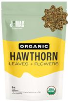 Folhas e flores de espinheiro orgânico Tea J MAC BOTANICALS 226g