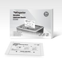 Folhas Lubrificantes para Fragmentadora Wingwise 24 Unidades 22 x 15 cm Folhas Lubrificantes para Fragmentadora Wingwise 24 Unidades 22 x 15 cm