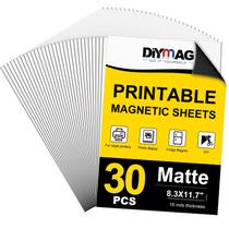 Folhas magnéticas DIYMAG, 30 peças, foscas, 21x30 cm, flexíveis Folhas magnéticas DIYMAG, 30 peças, foscas, 21x30 cm, flexíveis