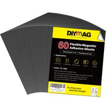 Folhas magnéticas DIYMAG, pacote com 60, 20x25 cm, adesivo flexível
