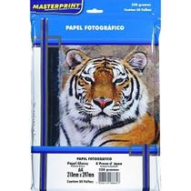Folhas Masterprint 230g A4 Glossy Papel Fotografico