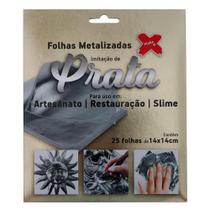 Folhas Metalizadas Imitacao Prat C/25 Fl Make+ Folhas Metalizadas Imitacao Prat C/25 Fl Make+