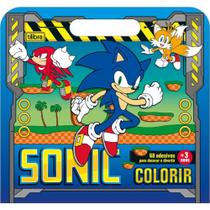 Folhas Para Colorir Com Maleta Adesivos Sonic Tilibra