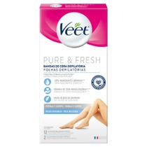 Folhas para Depilação Veet Pure & Fresh 12 Unidades