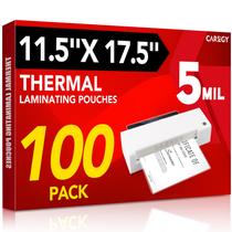Folhas para laminação CAREGY 11,5 x 17,5" 5 mil, pacote com 100 unidades