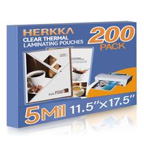 Folhas para Plastificação HERKKA 200 Unidades 29 x 44 cm 5 mil Folhas para Plastificação HERKKA 200 Unidades 29 x 44 cm 5 mil