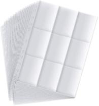 Folhas para Protetores de Cartas Topcolorusa, pacote com 150 unidades e 2700 bolsos Folhas para Protetores de Cartas Topcolorusa, pacote com 150 unidades e 2700 bolsos